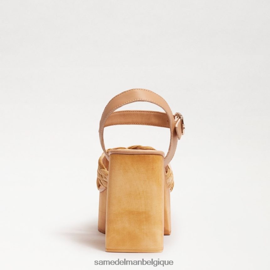 talon carré à plateforme Suzannah Sam Edelman femmes beige multicolore JZ0XZ0566 chaussure