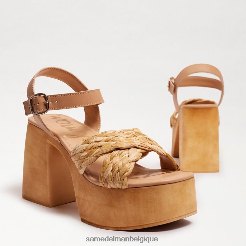 talon carré à plateforme Suzannah Sam Edelman femmes beige multicolore JZ0XZ0566 chaussure