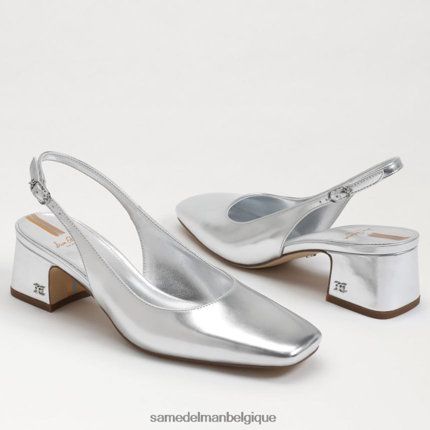 talon chaton à bride arrière terra Sam Edelman femmes argent doux JZ0XZ0187 chaussure