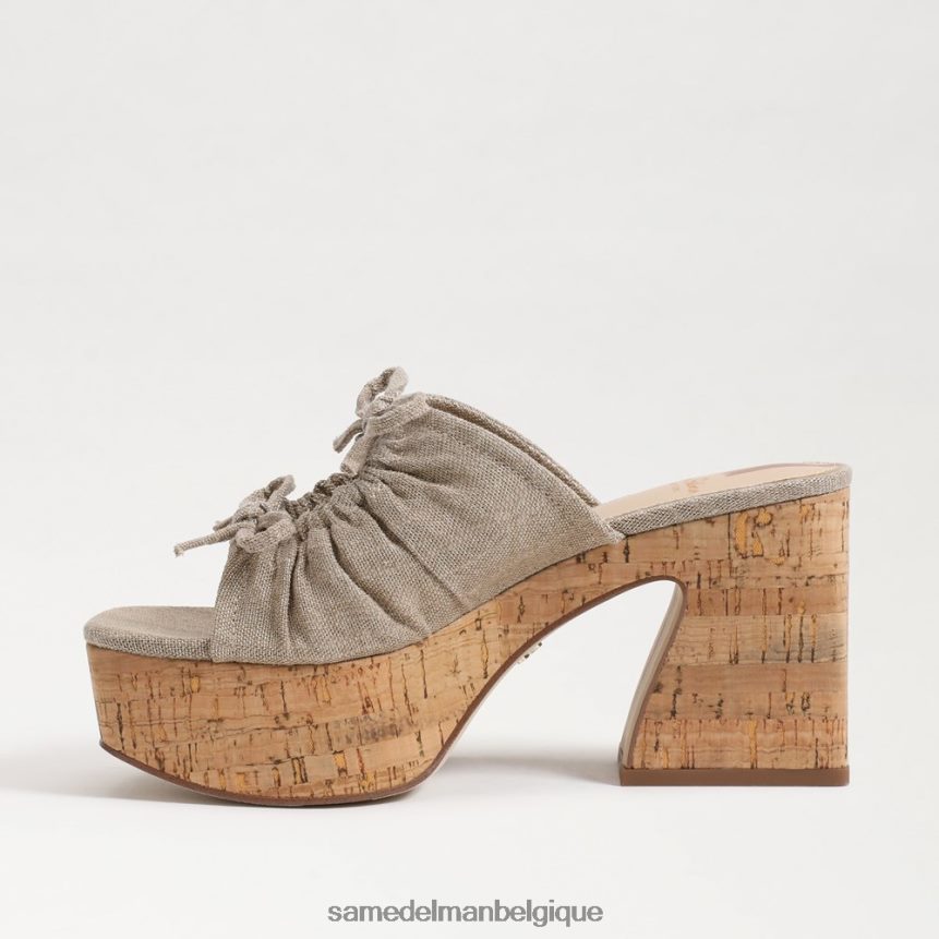talon compensé à plateforme dova Sam Edelman femmes foncé naturel JZ0XZ0350 chaussure