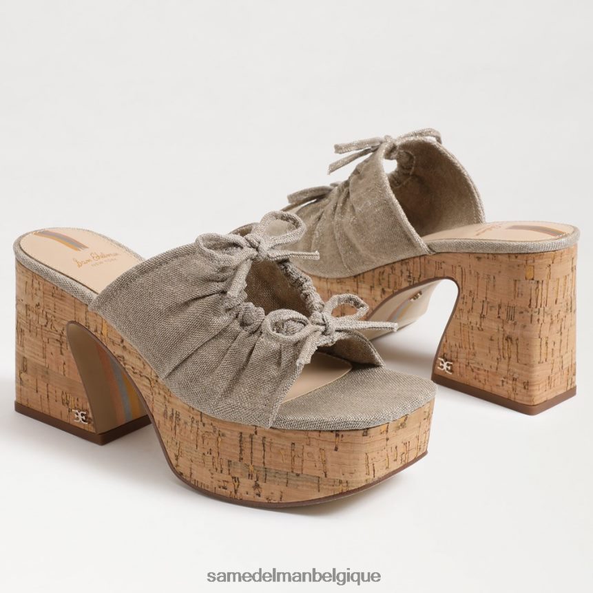 talon compensé à plateforme dova Sam Edelman femmes foncé naturel JZ0XZ0350 chaussure