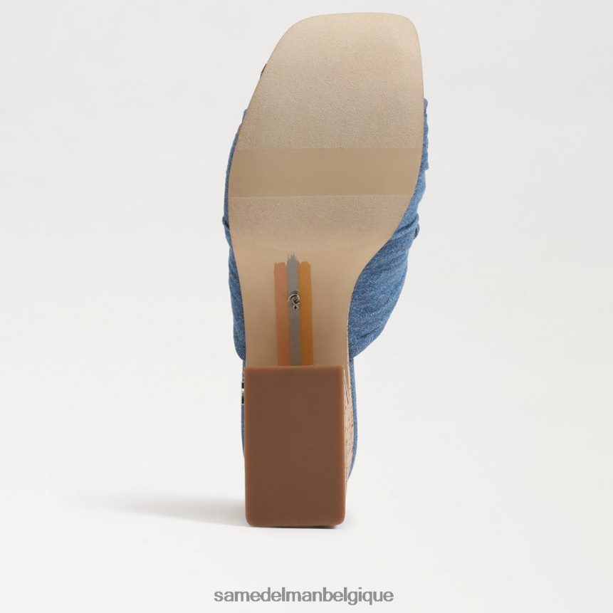 talon compensé à plateforme dova Sam Edelman femmes indigo lavé JZ0XZ0347 chaussure