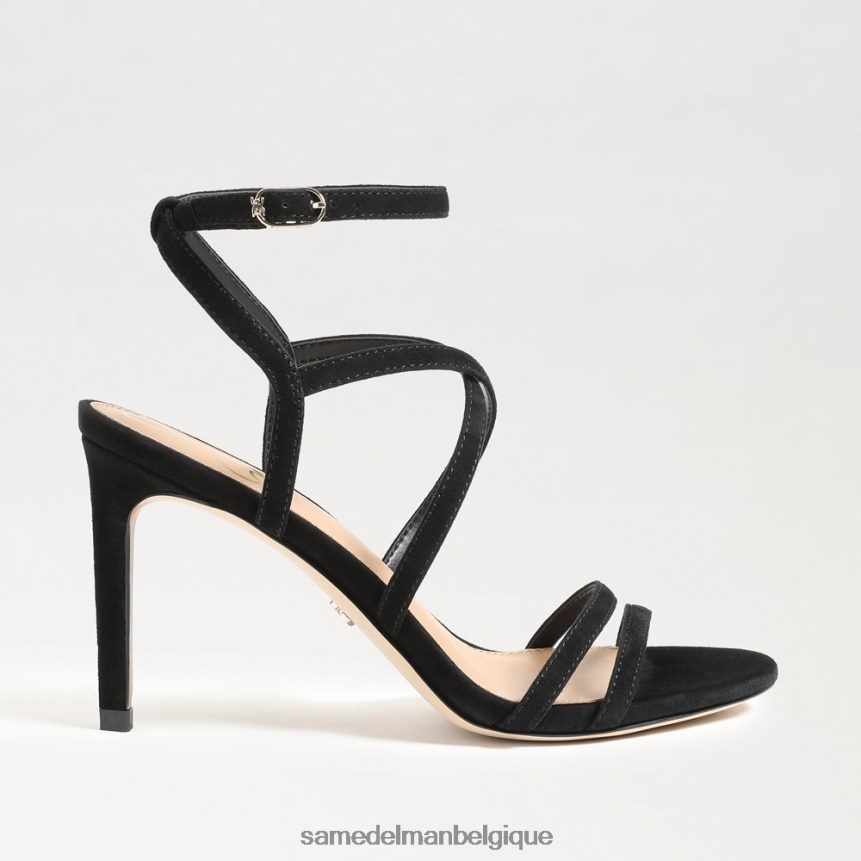 talon à lanières Delanie Sam Edelman femmes Suède noir JZ0XZ0650 chaussure