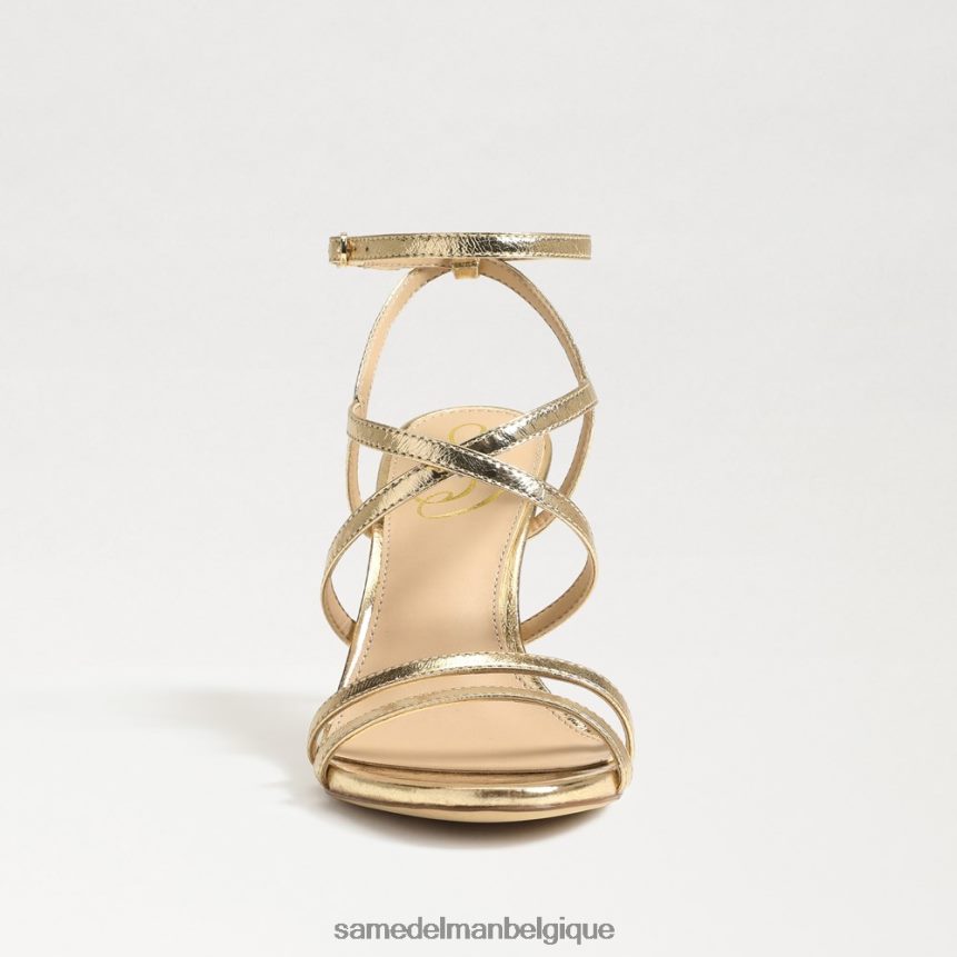talon à lanières Delanie Sam Edelman femmes feuille d'or JZ0XZ0646 chaussure