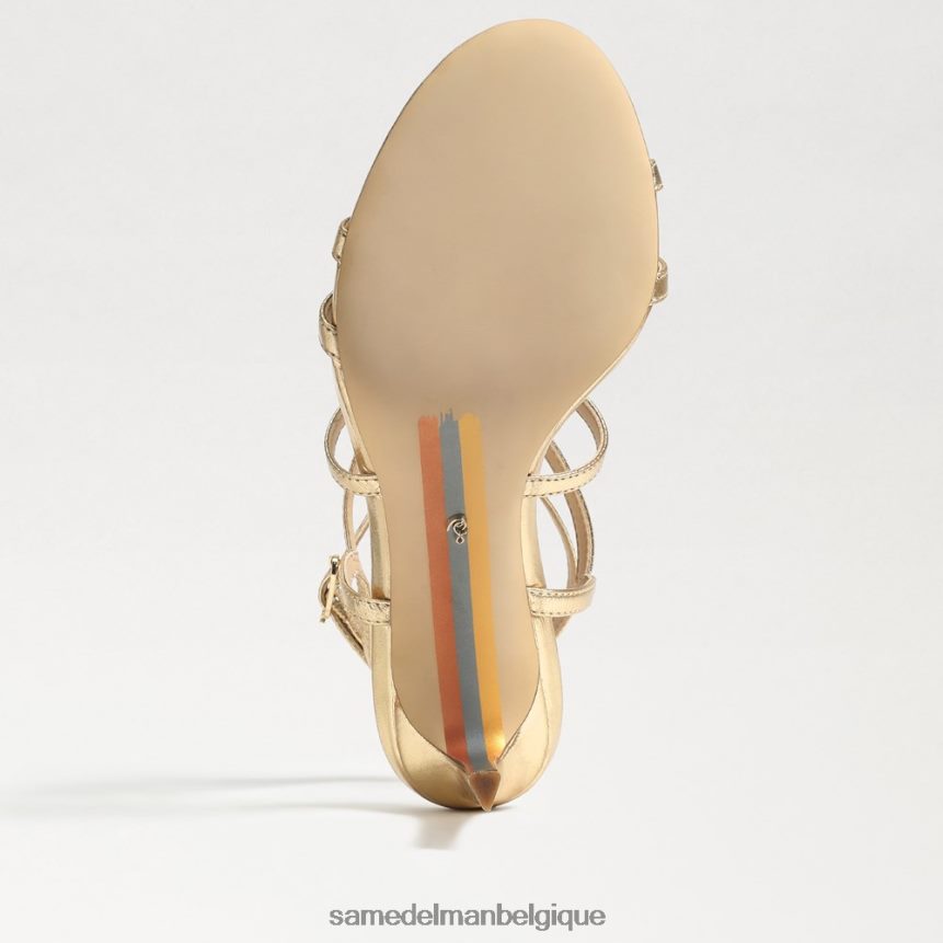 talon à lanières Delanie Sam Edelman femmes feuille d'or JZ0XZ0646 chaussure