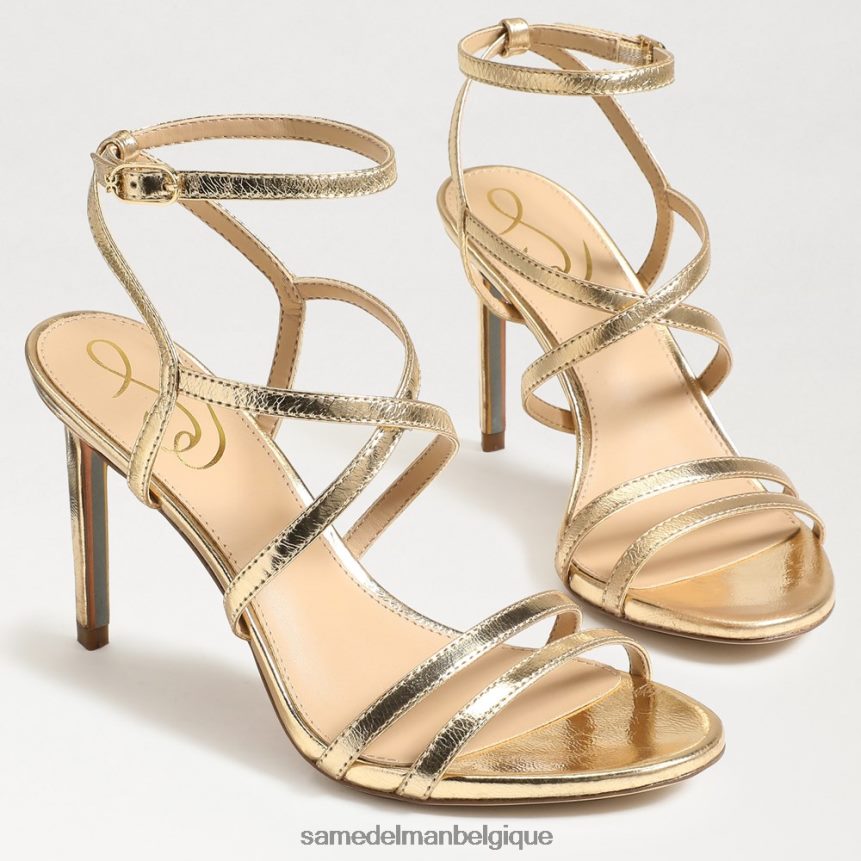 talon à lanières Delanie Sam Edelman femmes feuille d'or JZ0XZ0646 chaussure
