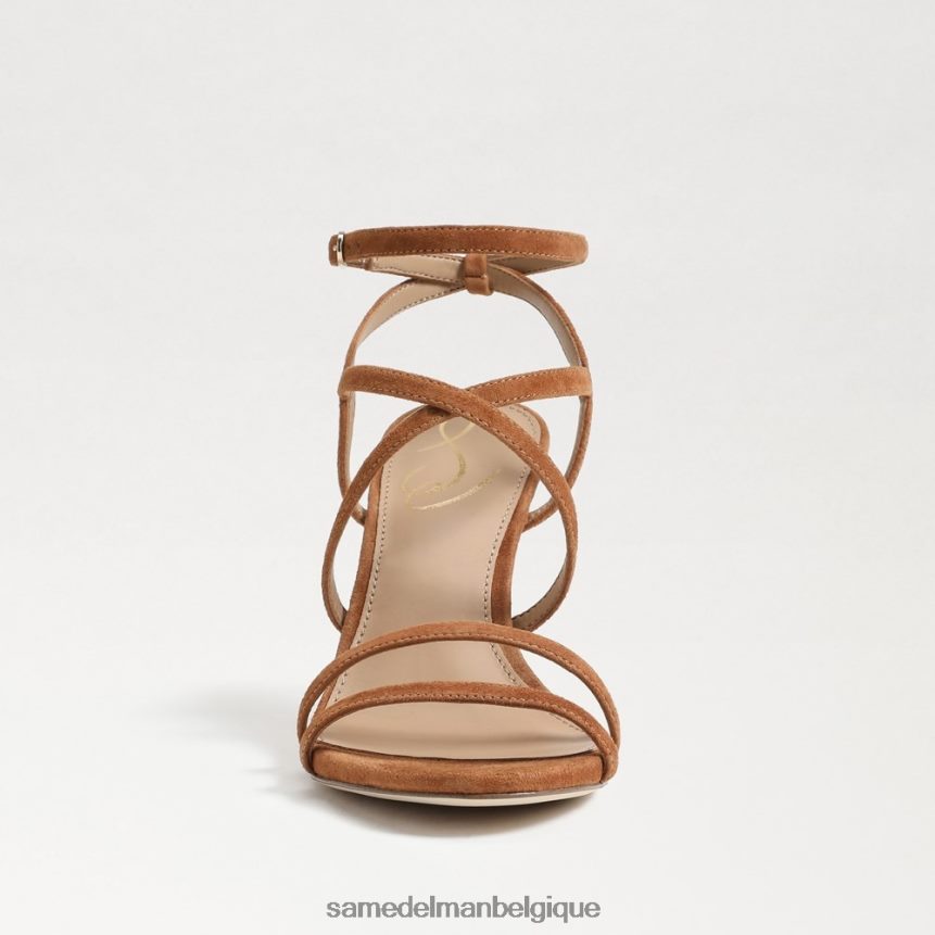 talon à lanières Delanie Sam Edelman femmes marron frontière JZ0XZ0651 chaussure