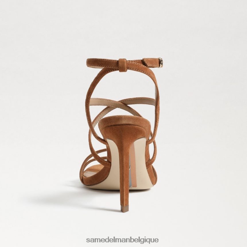 talon à lanières Delanie Sam Edelman femmes marron frontière JZ0XZ0651 chaussure