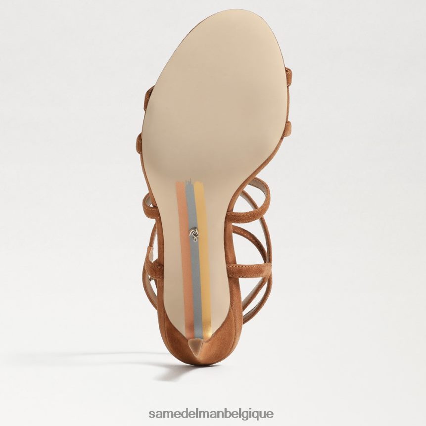 talon à lanières Delanie Sam Edelman femmes marron frontière JZ0XZ0651 chaussure