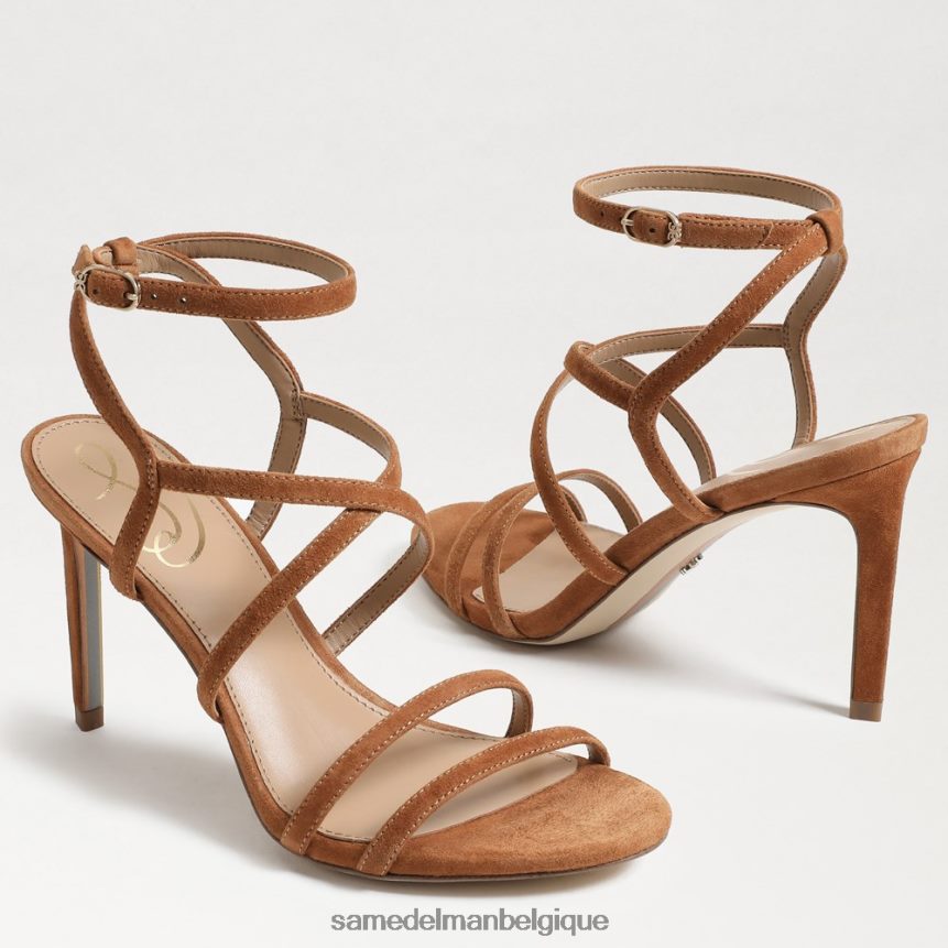 talon à lanières Delanie Sam Edelman femmes marron frontière JZ0XZ0651 chaussure