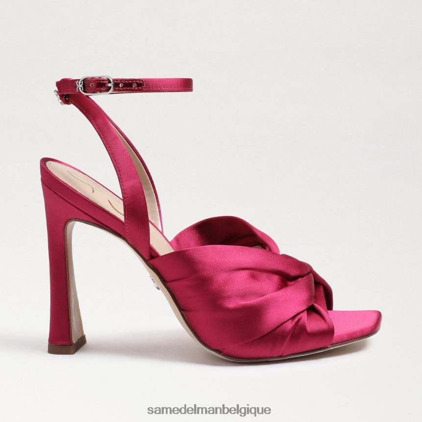 talon à lanières lavande Sam Edelman femmes satiné framboise JZ0XZ0949 chaussure