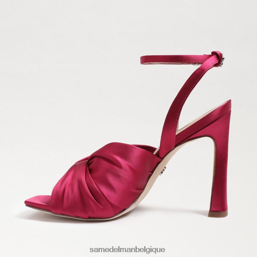 talon à lanières lavande Sam Edelman femmes satiné framboise JZ0XZ0949 chaussure