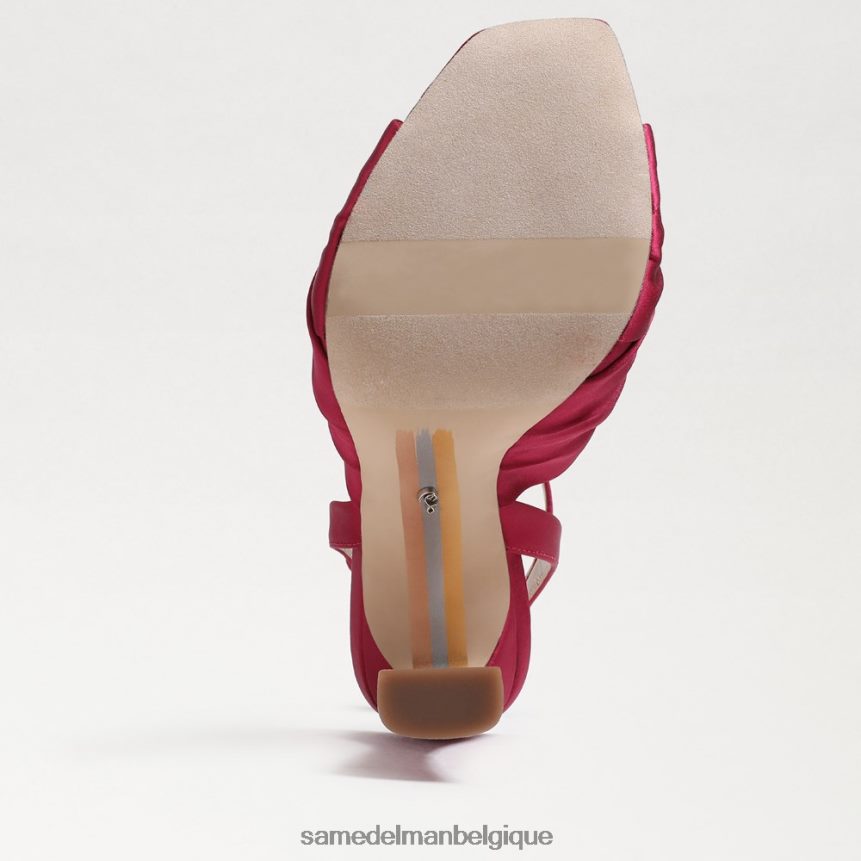 talon à lanières lavande Sam Edelman femmes satiné framboise JZ0XZ0949 chaussure