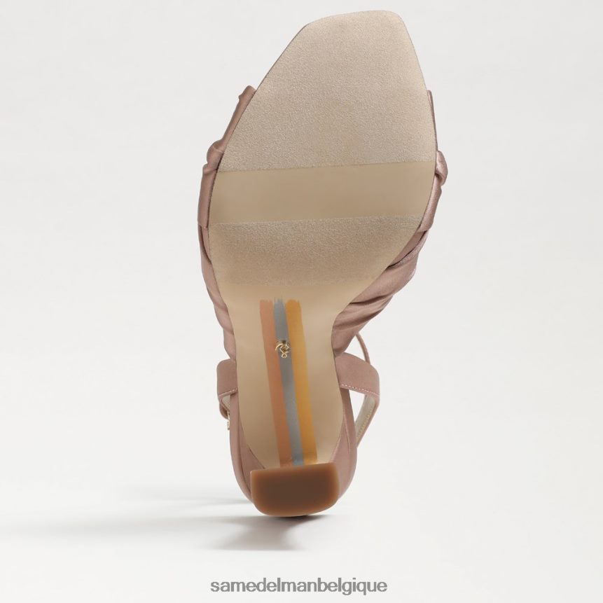talon à lanières lavande Sam Edelman femmes satiné praliné JZ0XZ0948 chaussure