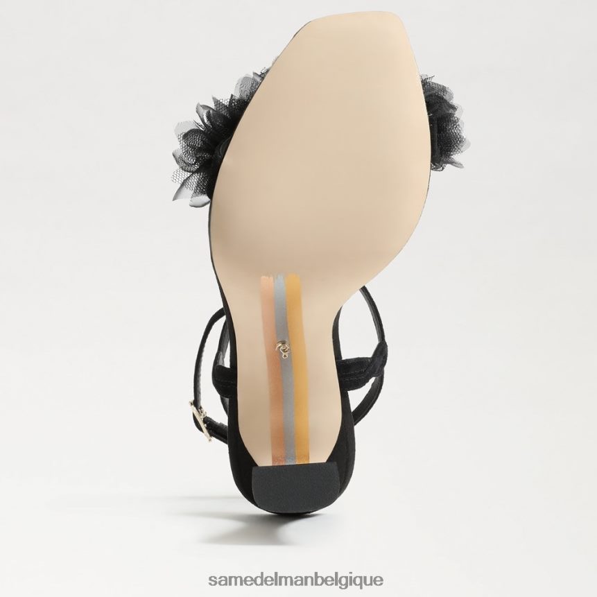 talon à lanières leilani Sam Edelman femmes Suède noir JZ0XZ0953 chaussure