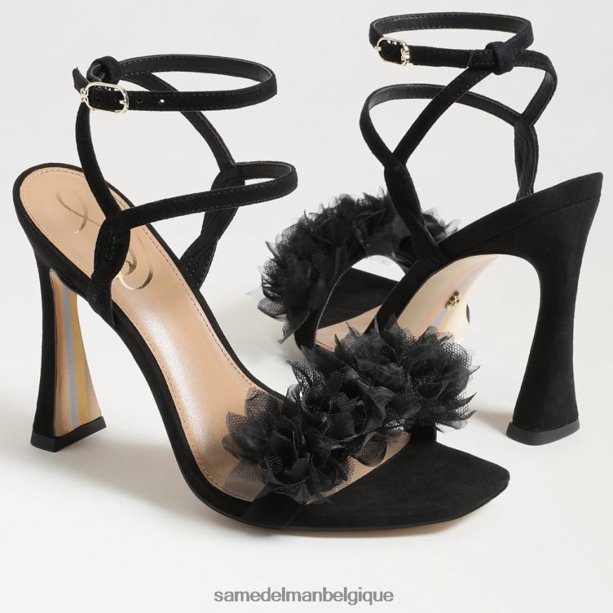 talon à lanières leilani Sam Edelman femmes Suède noir JZ0XZ0953 chaussure