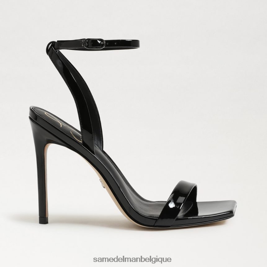 talon à lanières orchidée Sam Edelman femmes vernis noir JZ0XZ0800 chaussure