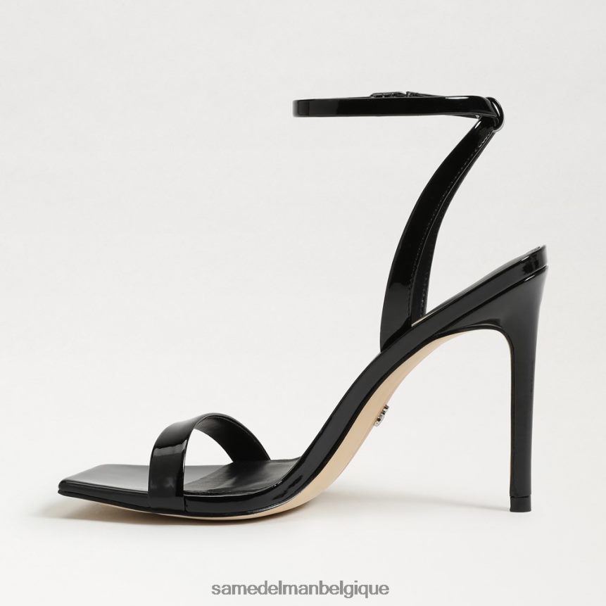 talon à lanières orchidée Sam Edelman femmes vernis noir JZ0XZ0800 chaussure