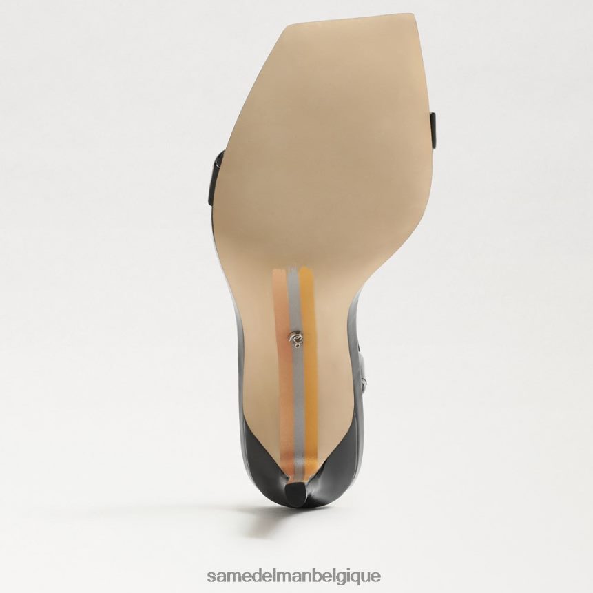 talon à lanières orchidée Sam Edelman femmes vernis noir JZ0XZ0800 chaussure