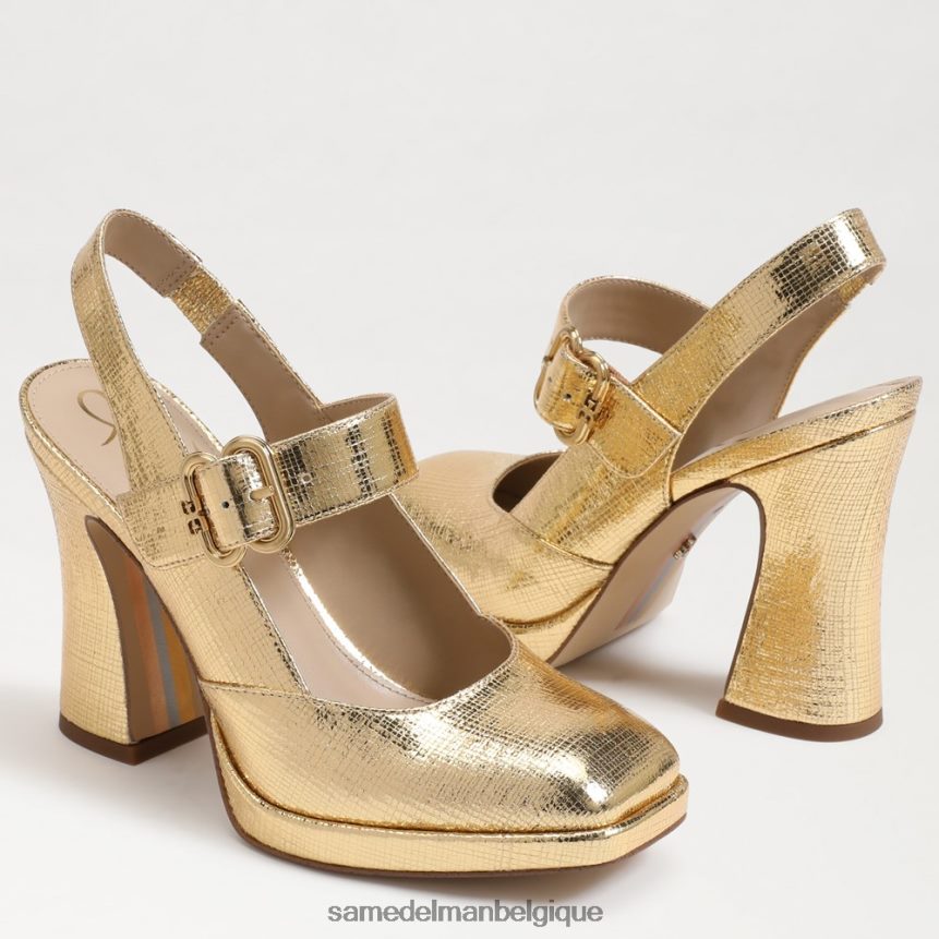 talon mary jane à bride arrière jildie Sam Edelman femmes ambre or JZ0XZ0317 chaussure