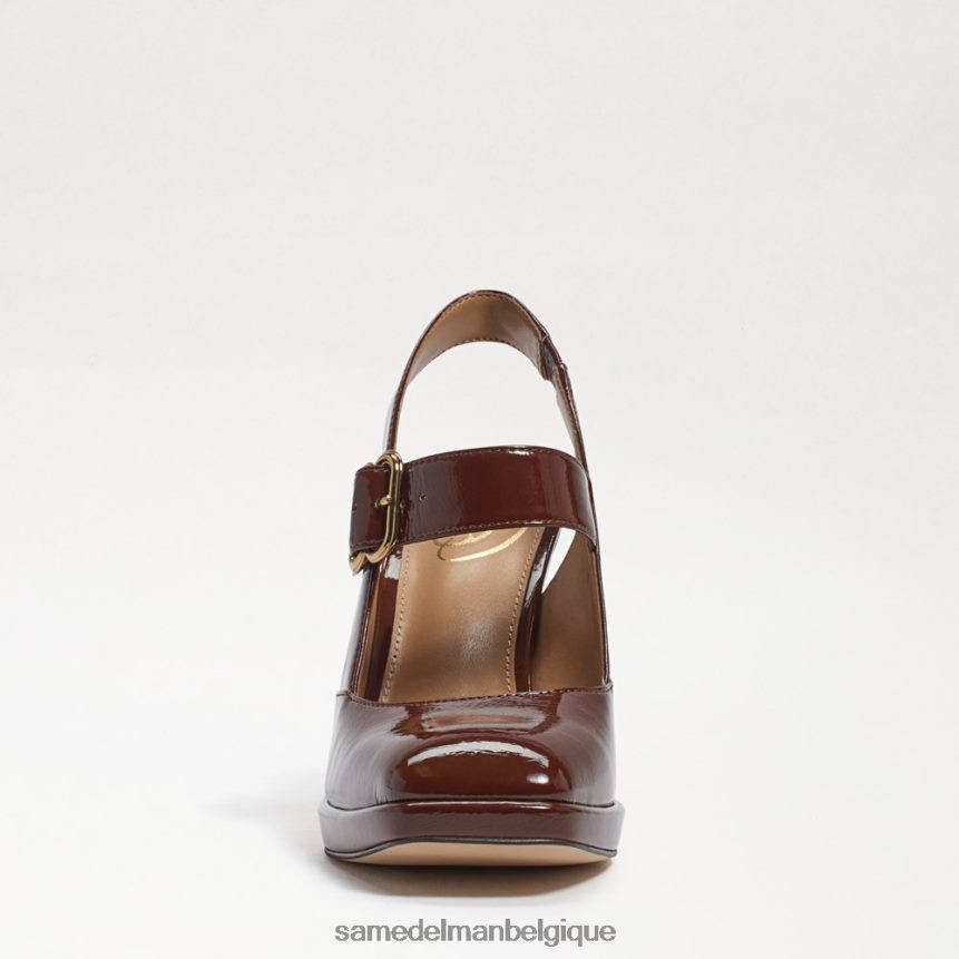 talon mary jane à bride arrière jildie Sam Edelman femmes brevet de cacao chaud JZ0XZ0314 chaussure