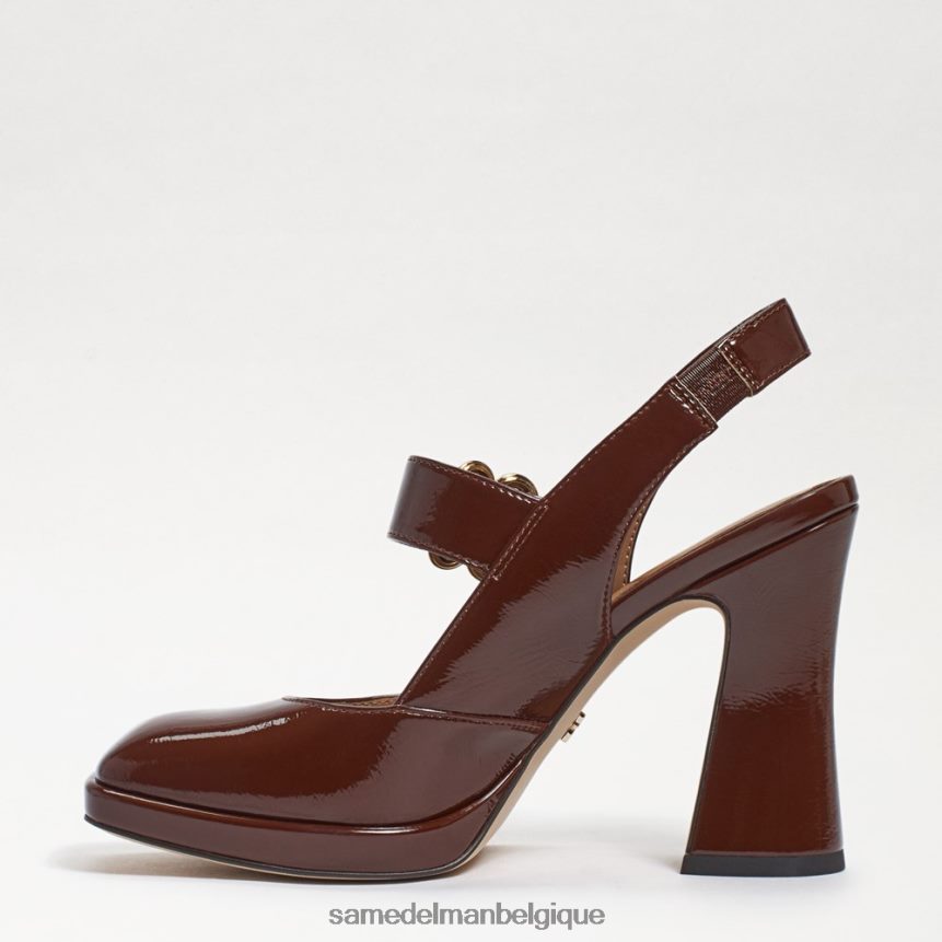 talon mary jane à bride arrière jildie Sam Edelman femmes brevet de cacao chaud JZ0XZ0314 chaussure