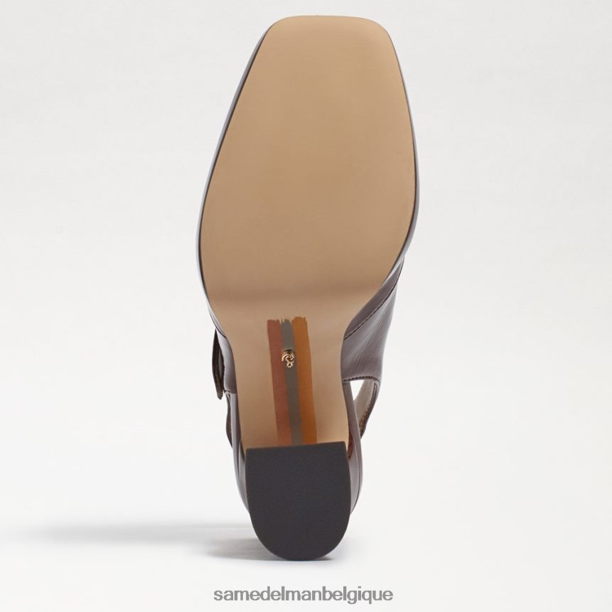 talon mary jane à bride arrière jildie Sam Edelman femmes brevet de cacao chaud JZ0XZ0314 chaussure