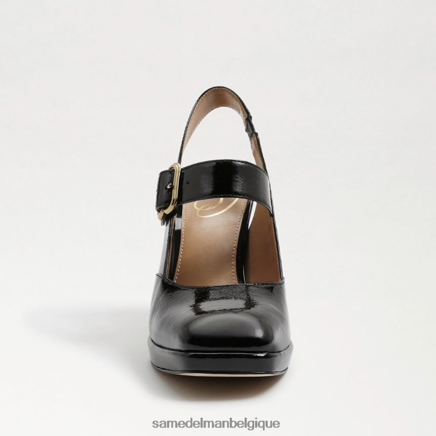 talon mary jane à bride arrière jildie Sam Edelman femmes vernis noir JZ0XZ0316 chaussure