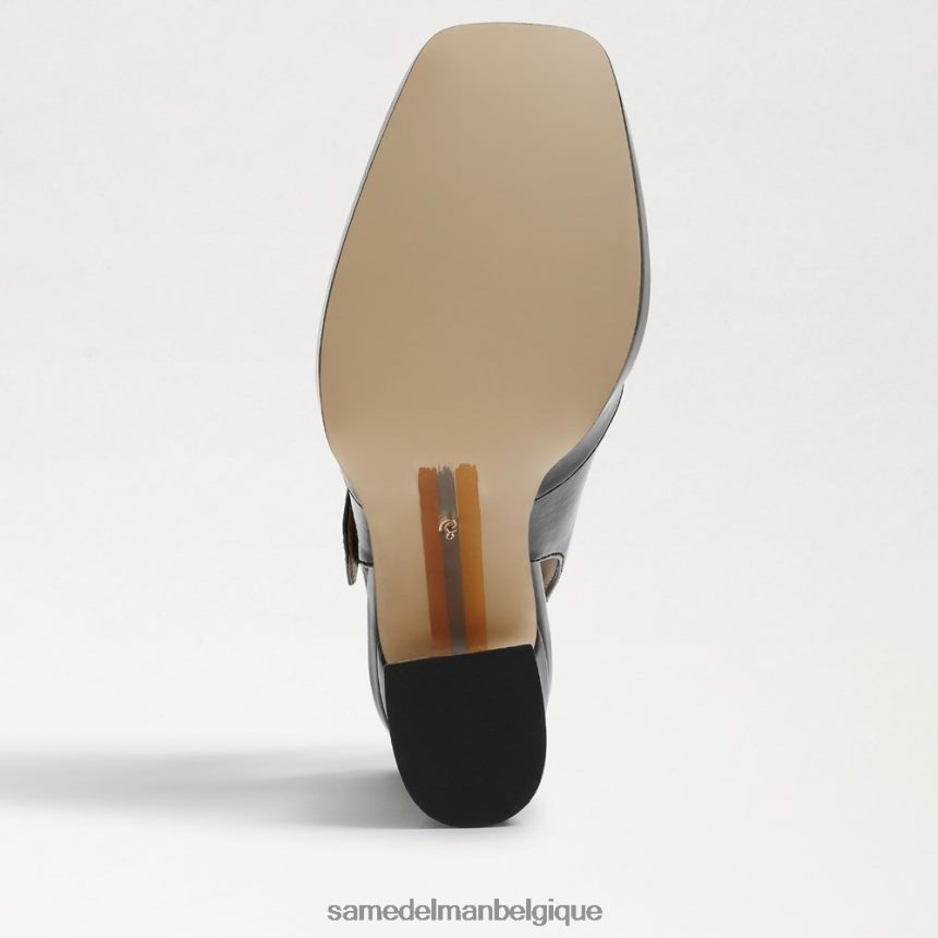 talon mary jane à bride arrière jildie Sam Edelman femmes vernis noir JZ0XZ0316 chaussure