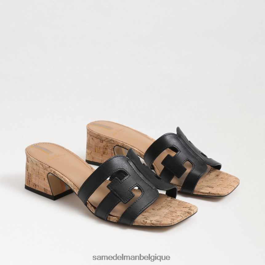 talon mule winslow Sam Edelman femmes Cuir noir JZ0XZ0356 chaussure