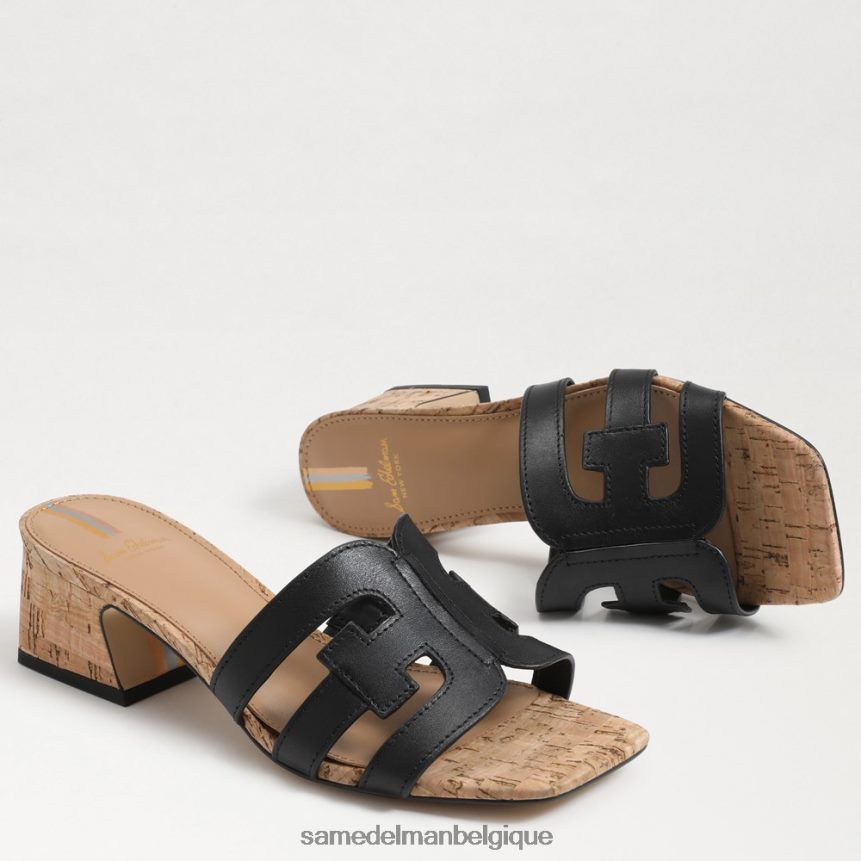 talon mule winslow Sam Edelman femmes Cuir noir JZ0XZ0356 chaussure