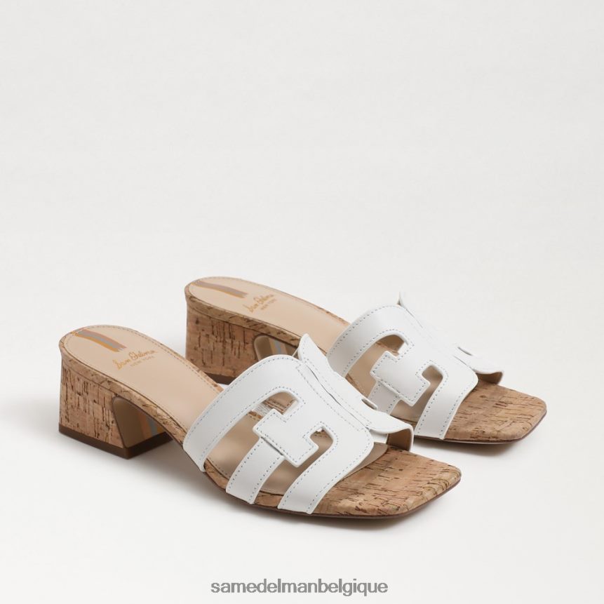 talon mule winslow Sam Edelman femmes blanc brillant JZ0XZ0354 chaussure
