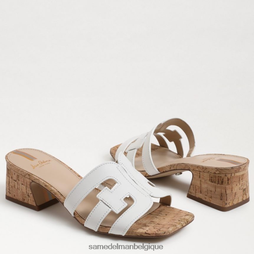 talon mule winslow Sam Edelman femmes blanc brillant JZ0XZ0354 chaussure