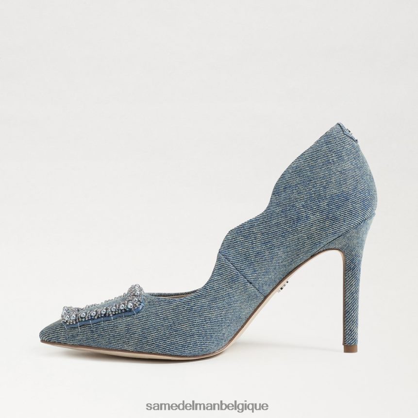 talon perlé harriett à bout pointu Sam Edelman femmes bleu neuf délavé JZ0XZ0583 chaussure