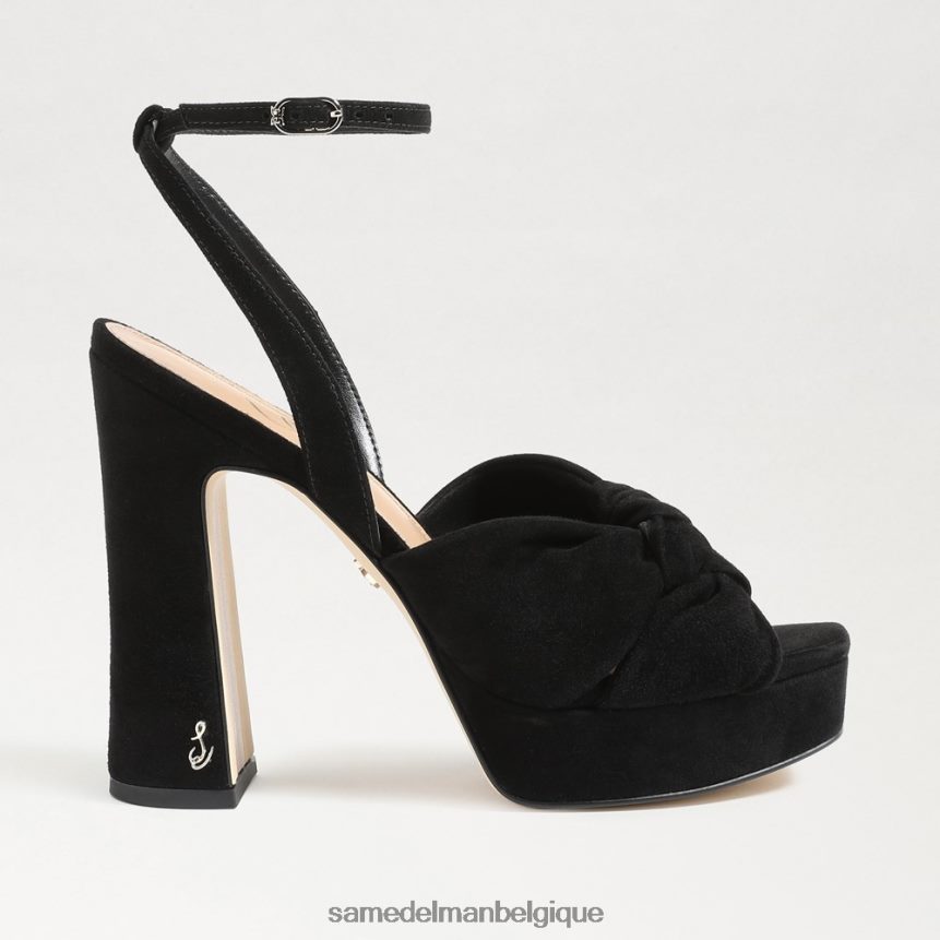 talon plateforme Kristen Sam Edelman femmes Suède noir JZ0XZ0819 chaussure