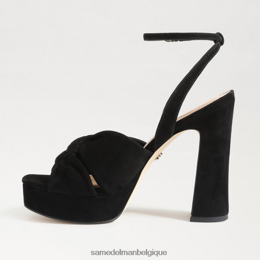 talon plateforme Kristen Sam Edelman femmes Suède noir JZ0XZ0819 chaussure