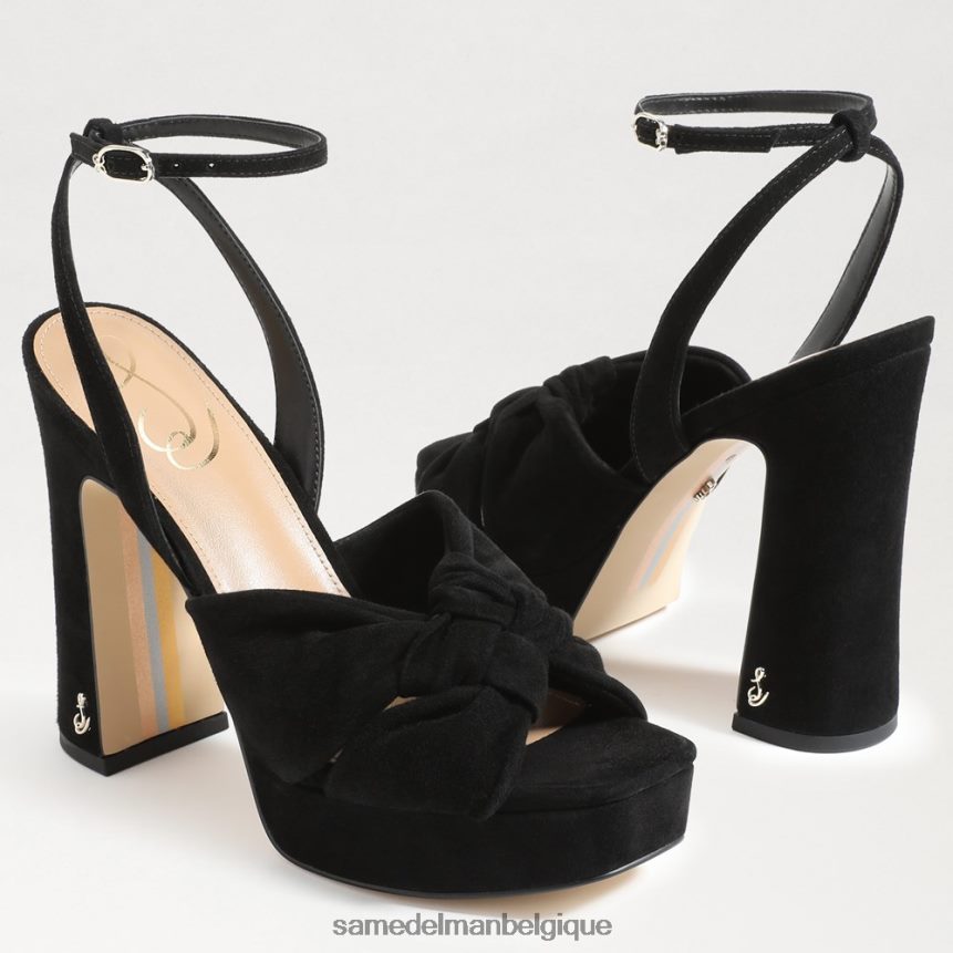 talon plateforme Kristen Sam Edelman femmes Suède noir JZ0XZ0819 chaussure