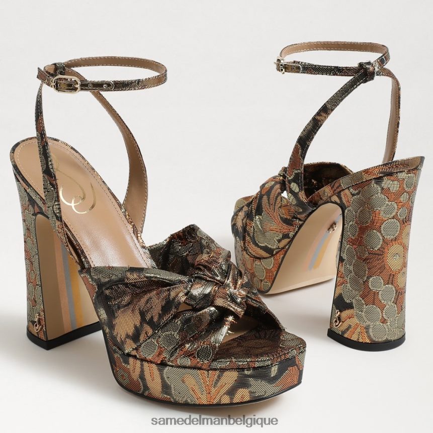 talon plateforme Kristen Sam Edelman femmes bronze multicolore JZ0XZ0817 chaussure