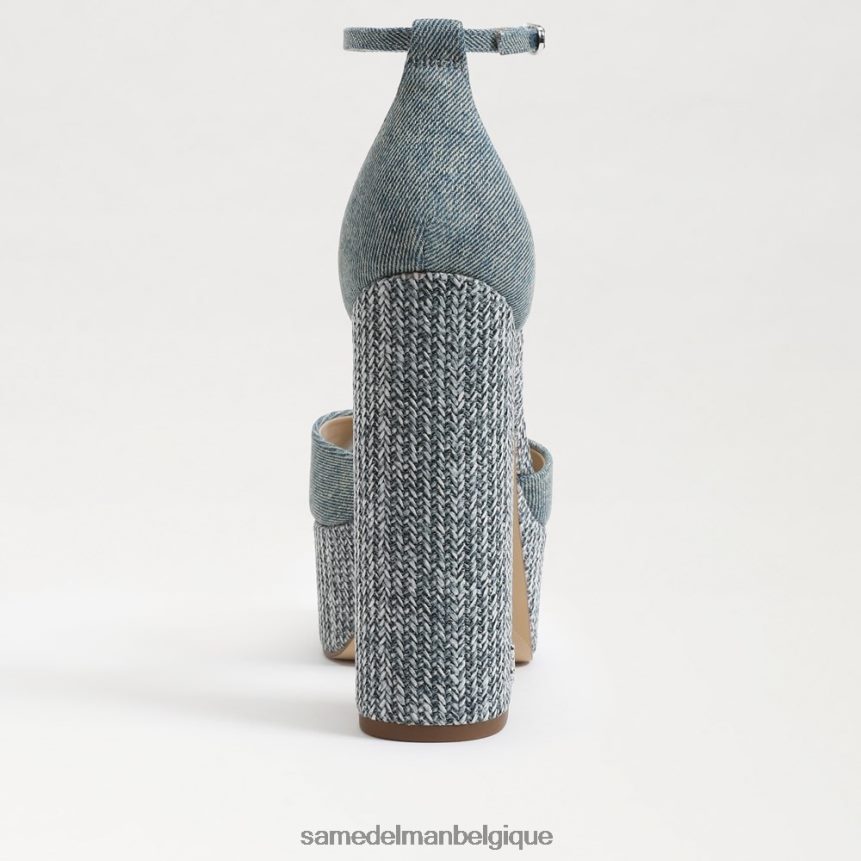 talon plateforme kori Sam Edelman femmes bleu neuf délavé JZ0XZ0238 chaussure