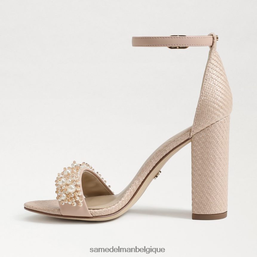 yaro perla sandale à talon carré Sam Edelman femmes bronzage chaud JZ0XZ0617 chaussure