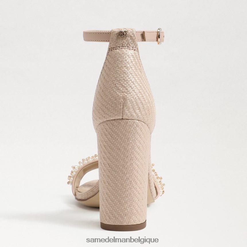 yaro perla sandale à talon carré Sam Edelman femmes bronzage chaud JZ0XZ0617 chaussure