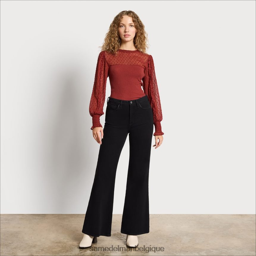 fusée éclairante de grande hauteur Sam Edelman femmes vrai noir JZ0XZ01249 vêtements