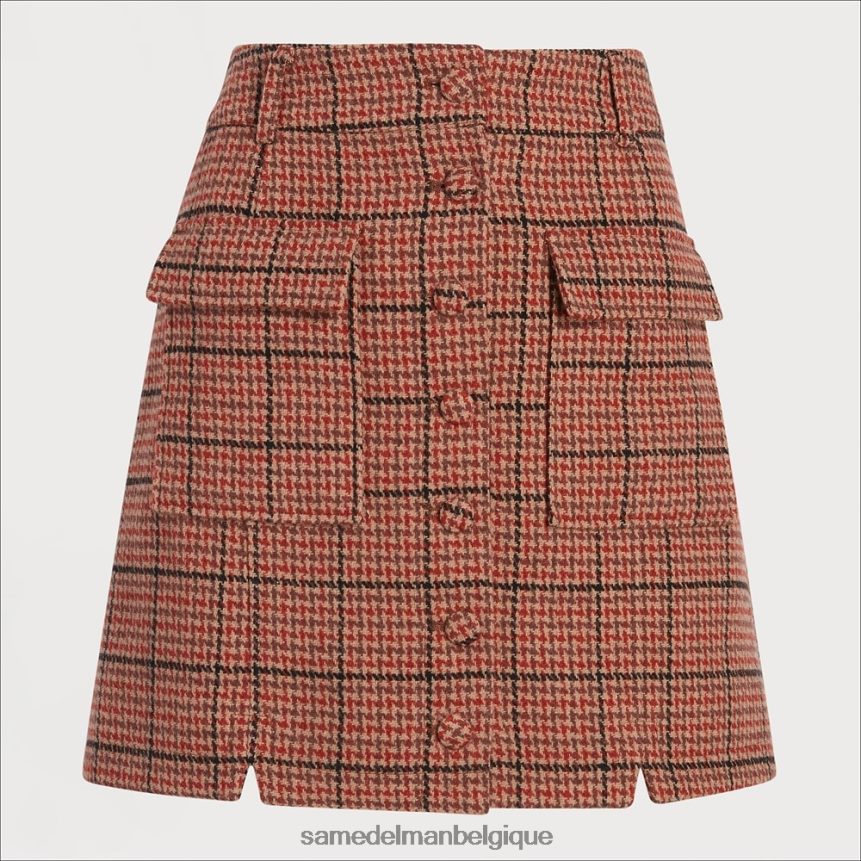 jupe cara Sam Edelman femmes plaid indépendant JZ0XZ01268 vêtements