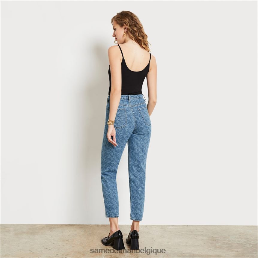 pantalon droit slim taille haute Sam Edelman femmes accusé JZ0XZ01223 vêtements