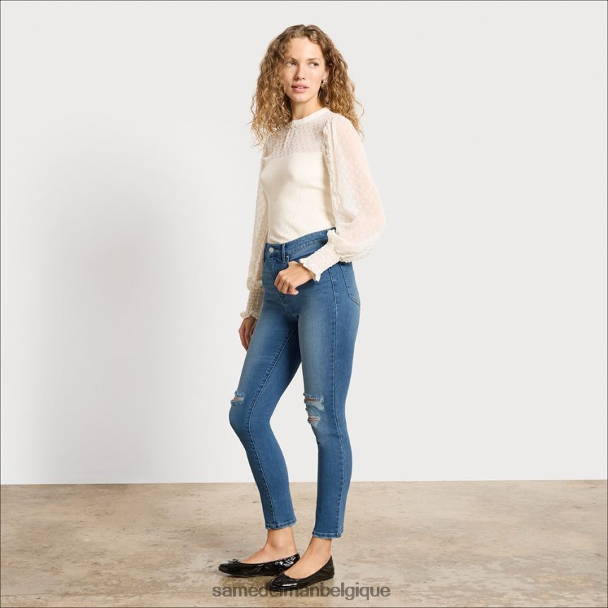 pantalon droit slim taille haute Sam Edelman femmes route océanique JZ0XZ01229 vêtements