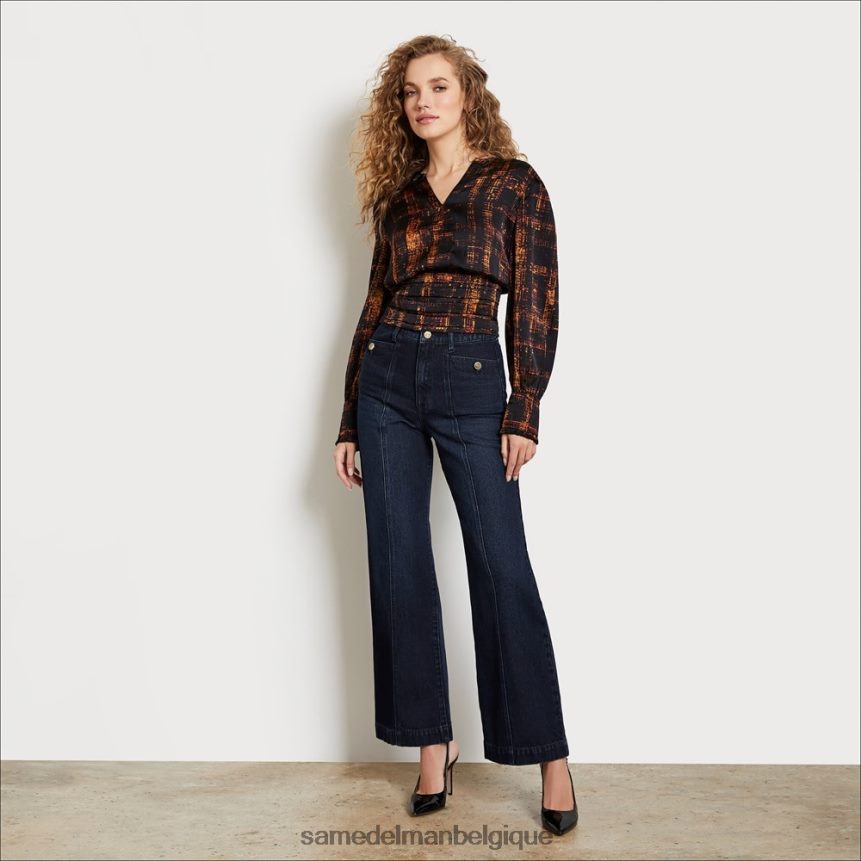 pantalon large taille haute à poches Codie Sam Edelman femmes impeccable JZ0XZ01222 vêtements