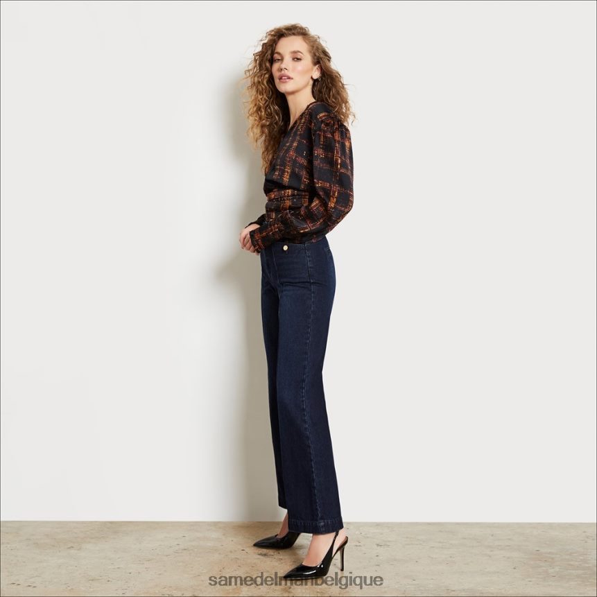pantalon large taille haute à poches Codie Sam Edelman femmes impeccable JZ0XZ01222 vêtements