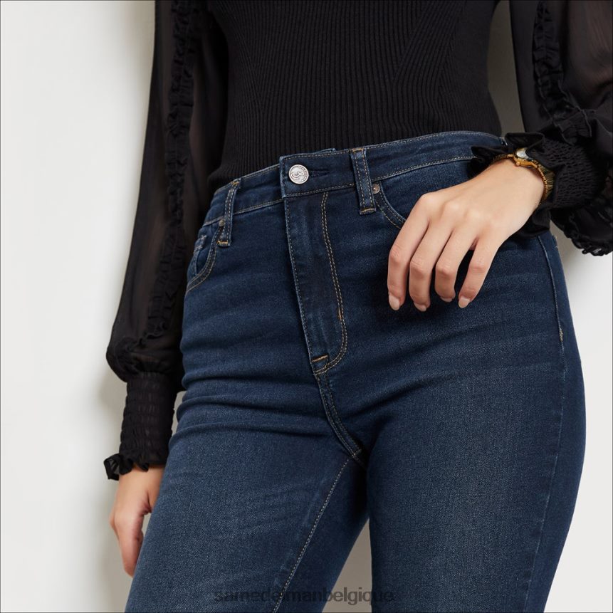 pantalon skinny taille haute Sam Edelman femmes bleu impeccable JZ0XZ01299 vêtements