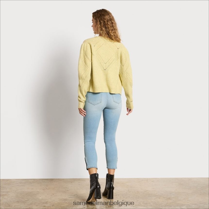 pantalon skinny taille haute à la cheville Sam Edelman femmes glacier JZ0XZ01258 vêtements