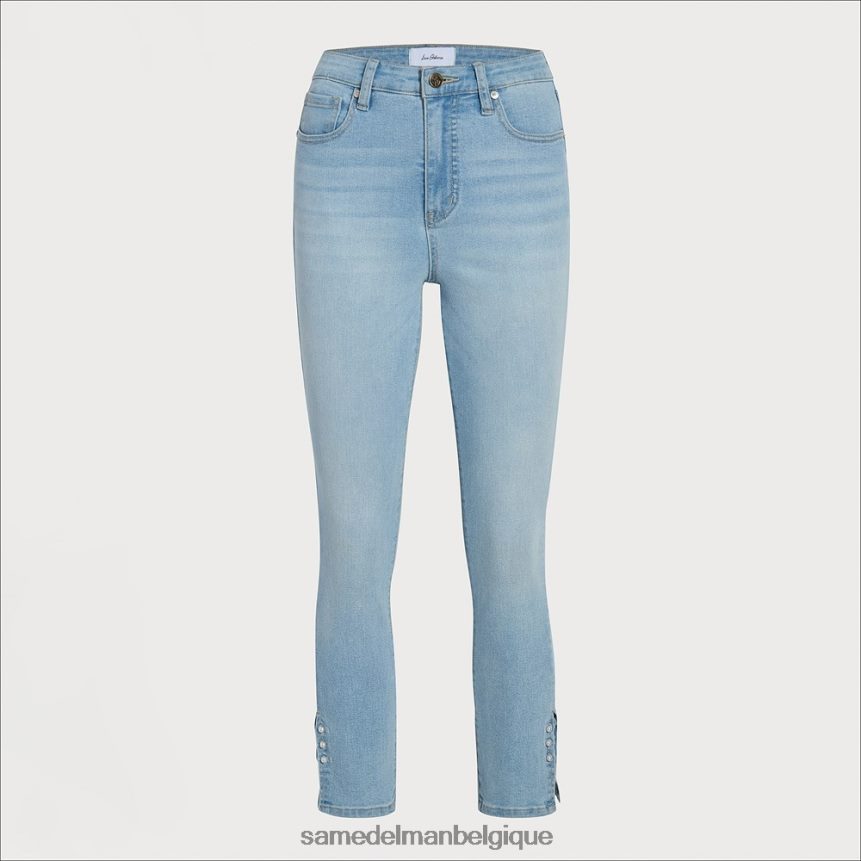 pantalon skinny taille haute à la cheville Sam Edelman femmes glacier JZ0XZ01258 vêtements